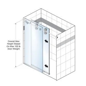 clear water sliding door