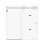 Frameless Sliding Shower Door, Denali Sliding Door Kit, 180 Degree Shower Door
