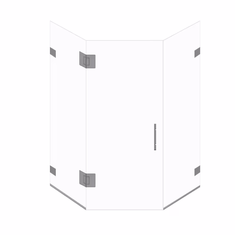 Neo Angle Shower Door, Diamond Shaped Shower, Custom Neo Angle Glass