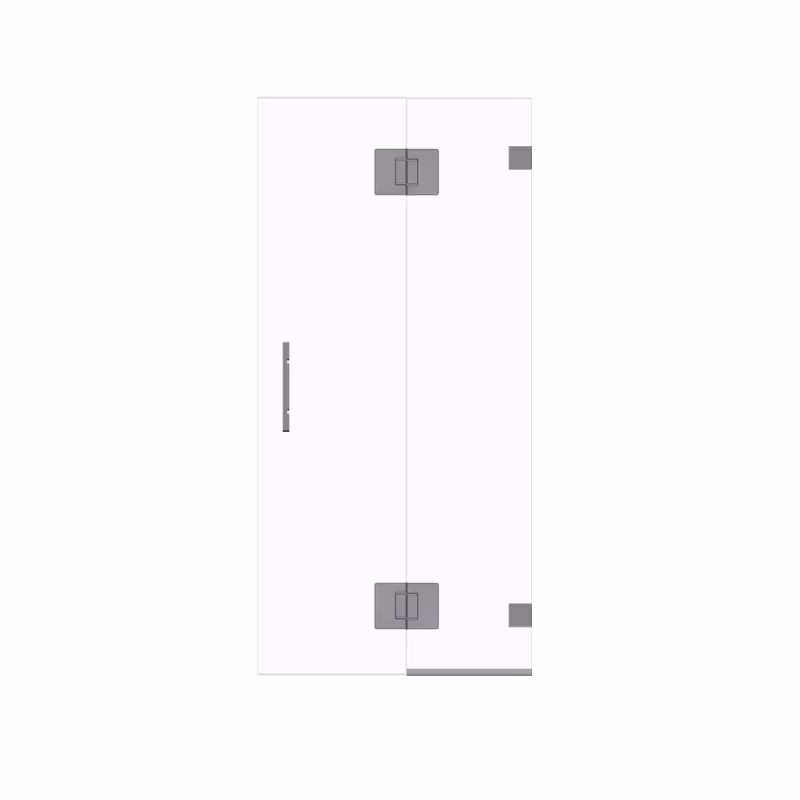 frameless shower bath swing panel hardware clear main